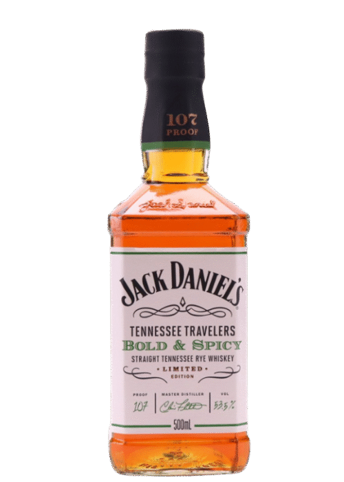 Butelka Jack Daniel’s Bold & Spicy 53,5% 0,5L – amerykański bourbon o korzennym, ostrym i pikantnym aromacie oraz intensywnym, wyrazistym smaku z dębowym, karmelowym i waniliowym finiszem