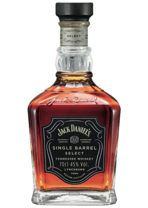 Butelka Jack Daniel’s Single Barrel 0,7L 45% – amerykański bourbon o delikatnym, gładkim i łagodnym aromacie oraz bogatym, intensywnym smaku z korzennym, ostrym i pikantnym finiszem