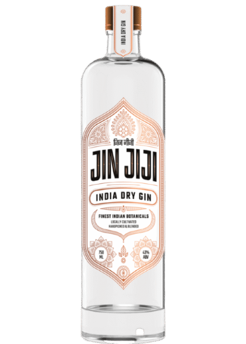 Butelka Jin Jiji India Dry Gin 43% 0,7L – indyjski gin o cytrusowym, jałowcowym i ziołowym aromacie, z długim, kwiatowo-ziołowym finiszem.