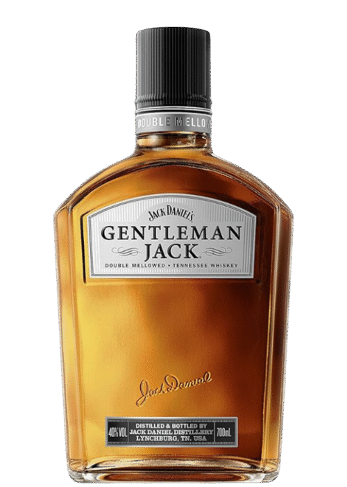 Butelka Jack Daniel’s Gentleman Jack Tennessee Whiskey 40% 0,7L – amerykańska whiskey z Tennessee o maślanym, słodkim i karmelowym aromacie oraz delikatnym, łagodnym i gładkim smaku