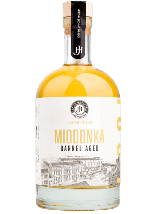 Butelka Jakob Haberfeld Miodonka Limited Edition 40% 0,5L – limitowana polska wódka o miodowo-korzennym smaku