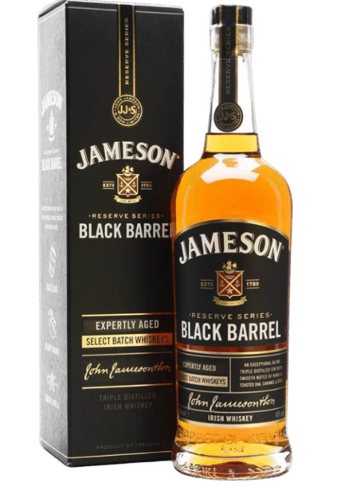 Butelka Jameson Black Barrel 0,7L – irlandzka whiskey o intensywnym, karmelowo-korzennym smaku, dojrzewająca w podwójnie wypalanych beczkach