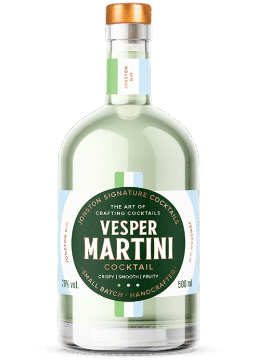 Butelka Jonston Signature Cocktail Vesper Martini 28% 500ml – hiszpański koktajl o cytrusowo-korzennym i ziołowym aromacie, z wyrazistym, średnim finiszem.