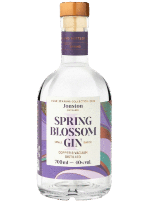 Butelka Jonston Spring Blossom Gin 40% 0,7L – hiszpański gin z Andaluzji o cytrusowym, kwitnącym i owocowym aromacie, z długim, korzennym i ziołowym finiszem.