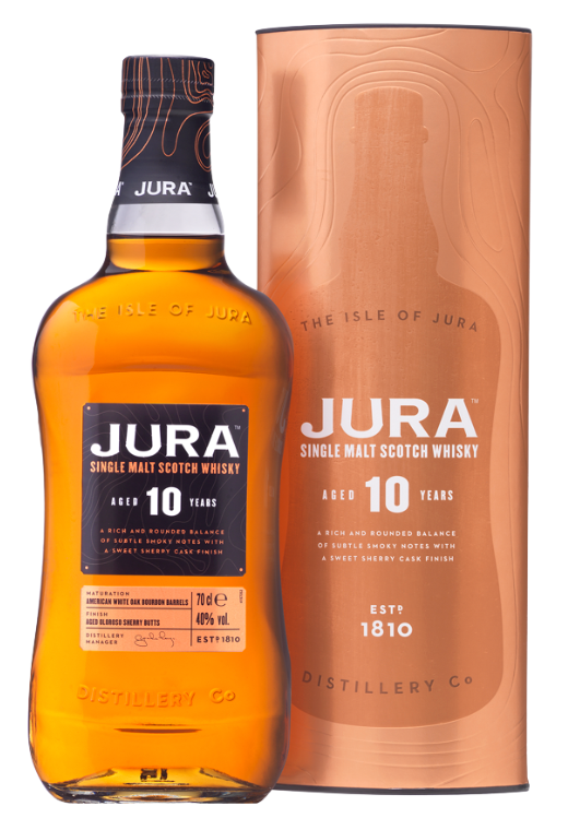 Jura 10Yo 40% 0,7L – klasyczna szkocka whisky o miodowej delikatności