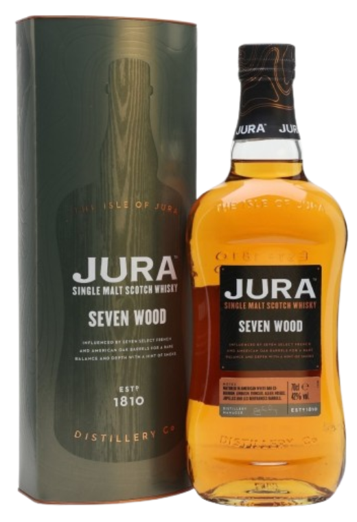 Jura Seven Wood 0,7L 42% – wyjątkowa whisky dojrzewająca w siedmiu różnych beczkach