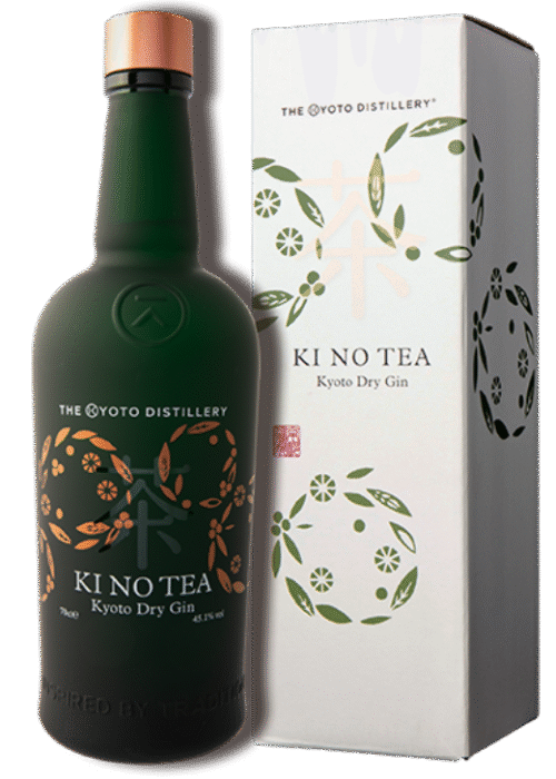 Butelka Ki No Tea Kyoto Dry Gin 45,1% 700ml – japoński gin z Kioto o cytrusowym, jałowcowym i kwiatowym aromacie, z cytrusowo-ziołowym smakiem i długim finiszem.