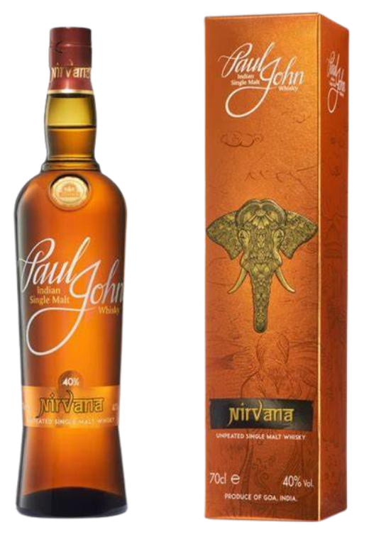 Paul John Single Malt Nirvana 0,7L 40% – indyjska whisky single malt z regionu Goa, o czekoladowo-owocowym smaku i średnim, korzennym finiszu