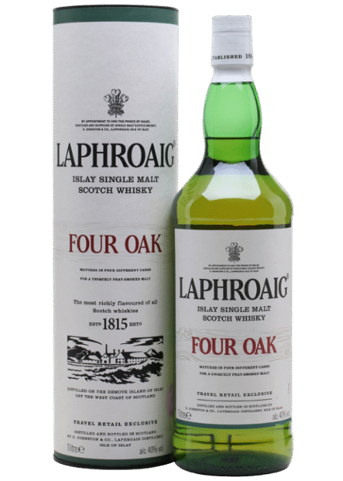 Laphroaig Four Oak 1L 40% – wyjątkowa kompozycja czterech rodzajów beczek