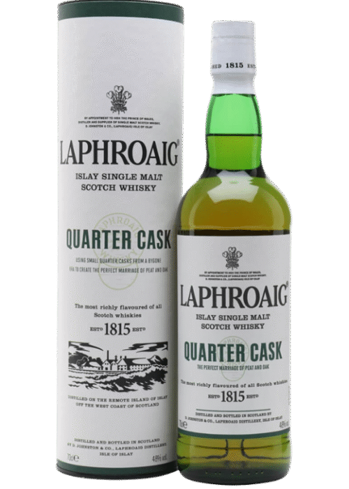 Laphroaig Quarter Cask 0,7L 48% – intensywna torfowa whisky dojrzewająca w mniejszych beczkach