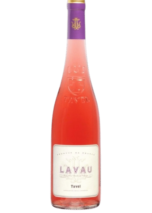 Butelka Lavau Tavel Rosé 0,75L – francuskie różowe wino z regionu Rodan o delikatnym, owocowym smaku z kwiatowymi i różanymi aromatami