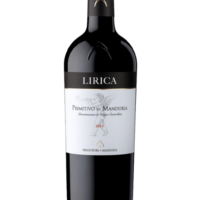 Butelka Lirica Primitivo di Manduria DOC 0,75L – włoskie czerwone wino z regionu Manduria o korzennym, owocowym smaku z ziołowym finiszem