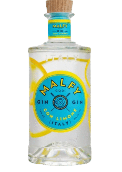 Butelka Malfy Gin Limone 41% 700ml – włoski gin z Piemontu o cytrynowym, jałowcowym i kwiatowym aromacie, z cytrusowo-owocowym smakiem i krótkim, lekko gorzkim finiszem.