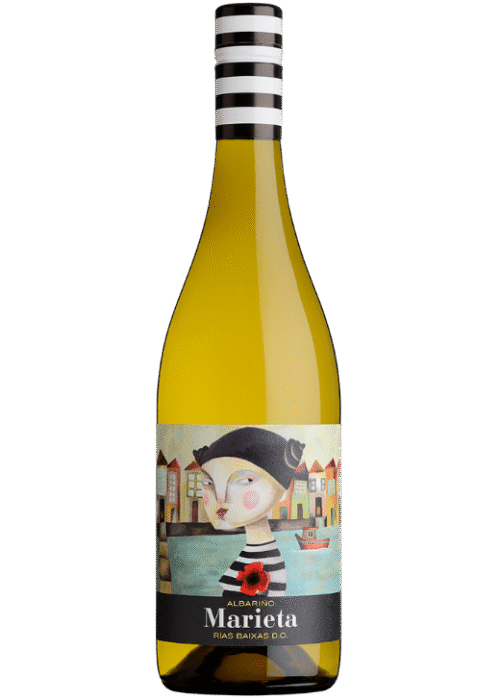 Butelka Marieta Albariño Semi Seco 0,75L – hiszpańskie białe wino z Baskonii o cytrusowym, owocowym smaku z kwiatowym finiszem