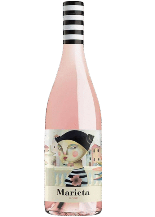 Butelka Marieta Rosado Semi Seco 0,75L – hiszpańskie różowe wino z Baskonii o malinowym, owocowym smaku z kwiatowym finiszem