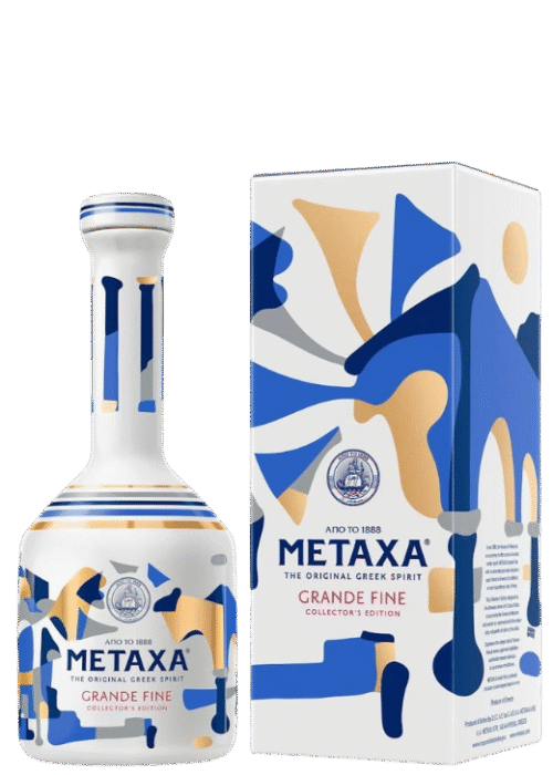 Butelka Metaxa Grande Fine Collector’s Edition 40% 0,7L – grecka brandy z regionu Samos o kwiatowym, owocowym i ziołowym aromacie oraz bogatym, intensywnym i pełnym smaku