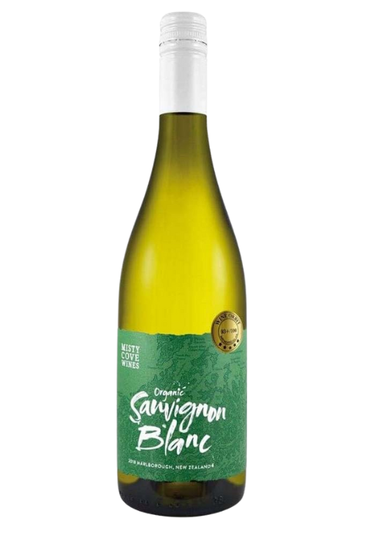 Butelka Misty Cove Bio Organic Sauvignon Blanc 0,75L – ekologiczne białe wino z Marlborough o cytrusowym, tropikalnym smaku
