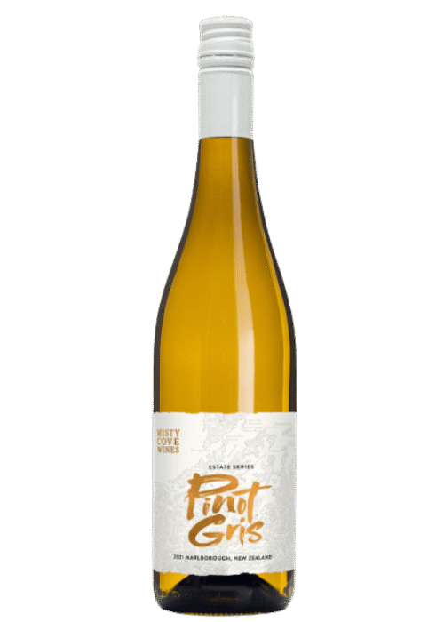 Butelka Misty Cove Estate Pinot Gris 0,75L – białe wino z Marlborough o cytrusowym, kwiatowym smaku z owocowym finiszem