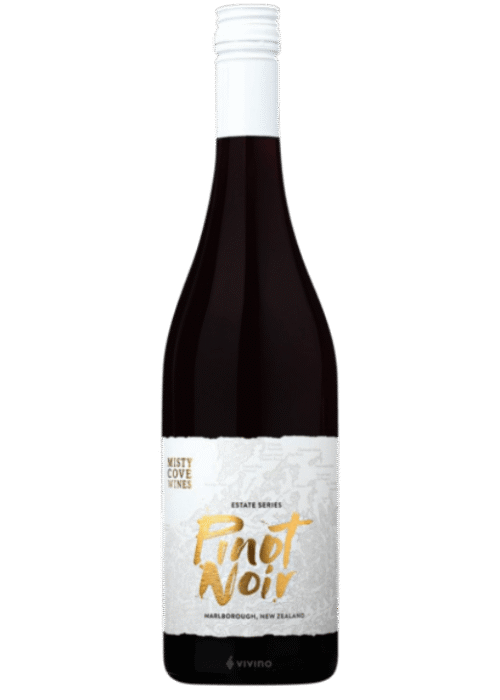 Butelka Misty Cove Estate Pinot Noir 0,75L – nowozelandzkie czerwone wino z Marlborough o jagodowym, korzennym smaku z owocowym finiszem