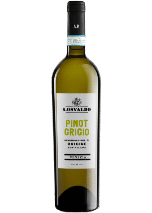 Butelka Montelvini S. Osvaldo Pinot Grigio 0,75L – włoskie białe wino z regionu Veneto o cytrusowym, owocowym smaku
