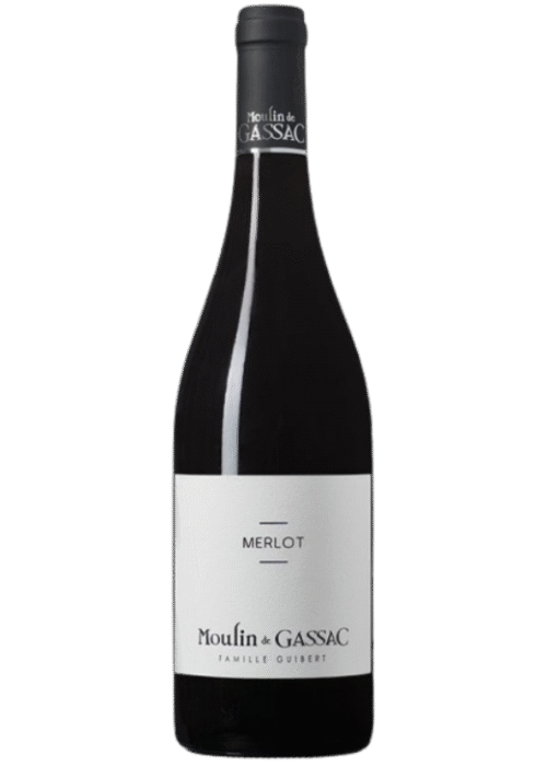Butelka Moulin De Gassac Merlot 0,75L – francuskie czerwone wino z regionu Languedoc o korzennym, owocowym smaku