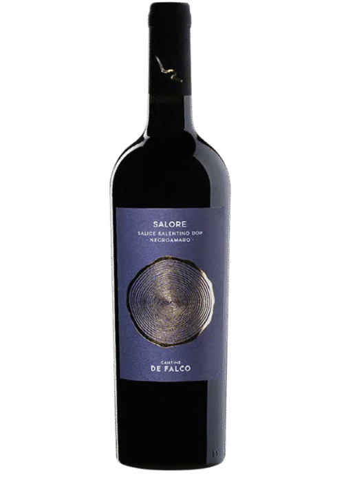 Butelka Negroamaro Salore Salentino 0,75L – wytrawne czerwone wino z regionu Salento o delikatnym, korzennym aromacie i wiśniowym smaku