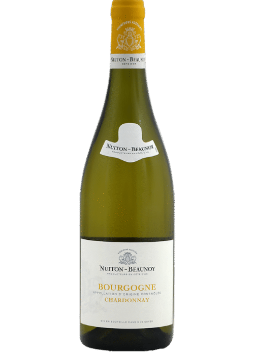 Butelka Nuiton Beaunoy Chardonnay Bourgogne AOC 0,75L – wytrawne białe wino z Burgundii o cytrusowo-dębowym aromacie