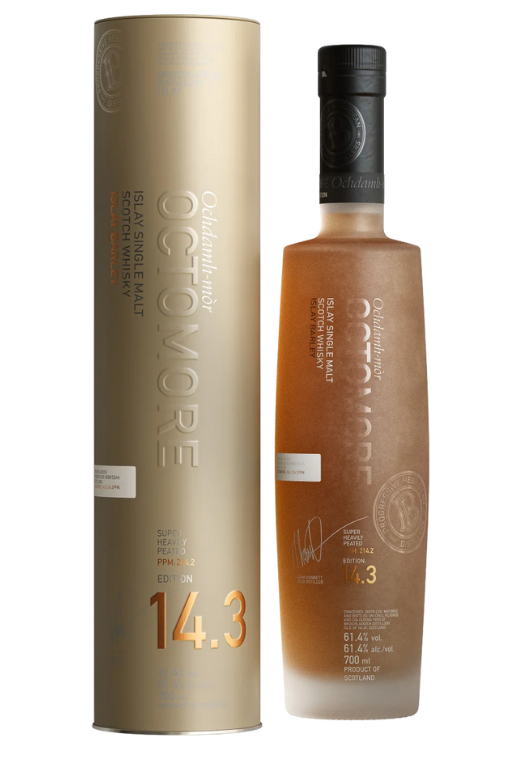 Octomore 14.3 0,7L 61,4% – ekstremalnie torfowa whisky z Islay