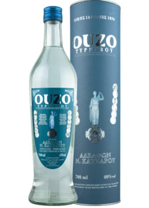 Butelka Ouzo Tirnavou Tuba 0,7L – klasyczny grecki ouzo o intensywnym anyżowym smaku z regionu Tirnavou