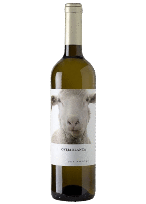 Butelka Oveja Blanca Bio DRY MUSCAT 0,75L – wytrawne białe wino ekologiczne z Hiszpanii o cytrusowo-kwiatowym aromacie
