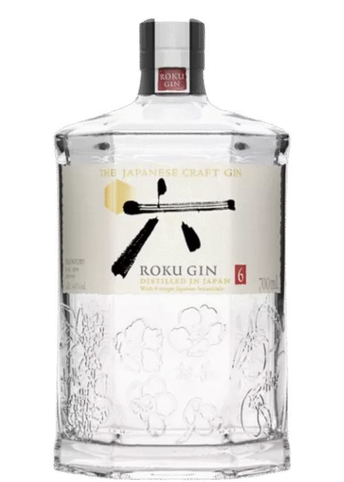 Butelka Suntory Gin Roku 43% 700ml – japoński gin z Kioto o cytrusowym, jałowcowym i kwiatowym aromacie, z gładkim, owocowym smakiem i długim, orzeźwiająco-owocowym finiszem.