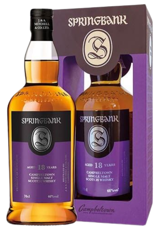 Springbank 18Yo 0.7L 46% – szkocka whisky single malt z regionu Speyside o kwiatowo-owocowym aromacie i długim, ciepłym finiszu