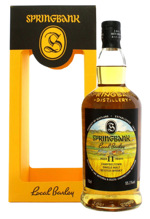 Springbank Local Barley 13Yo 0.7L 54.1% – limitowana szkocka whisky single malt z Campbeltown, dojrzewająca z wykorzystaniem lokalnego jęczmienia, o kwiatowo-owocowym profilu i długim, wytrawnym finiszu