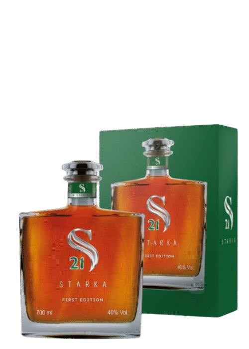 Butelka Starka 21Yo First Edition 0,7L – polska wódka starzona, o bogatym, dębowo-korzennym aromacie i długim, wytrawnym finiszu