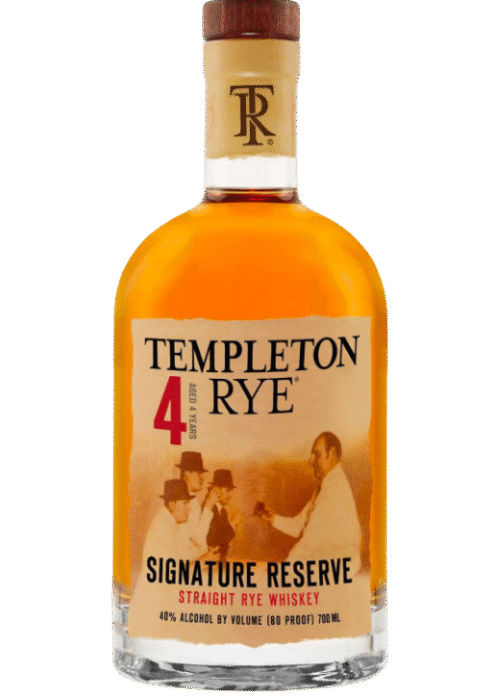 Butelka Templeton Rye 4YO 0,7L 40% – amerykańska żytnia whiskey z Iowa o maślanym, słodkim i karmelowym aromacie oraz korzennym, ostrym i pikantnym smaku