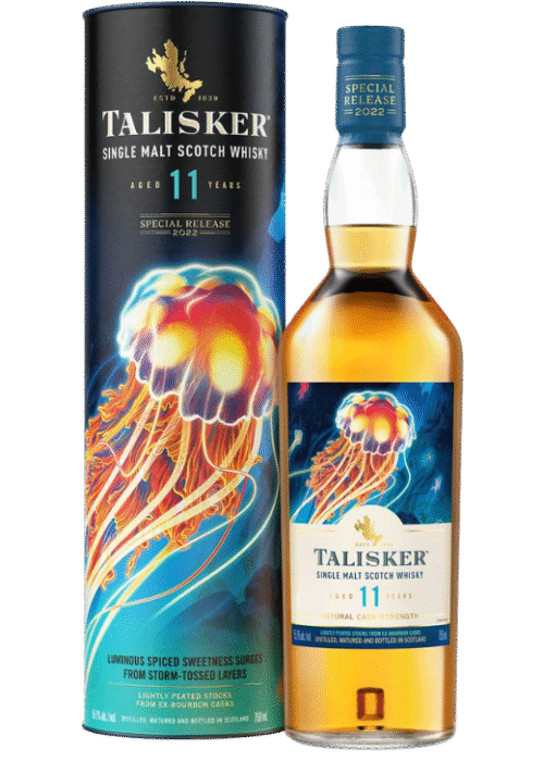 Talisker 11Yo 55.1% 0.7L – limitowana szkocka whisky single malt z wyspy Skye, o dymnym, czekoladowo-przyprawowym charakterze