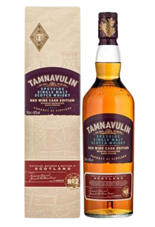 Tamnavulin Spanish Grenache 0.7L 40% – szkocka whisky single malt z regionu Speyside, finiszowana w beczkach po hiszpańskim winie Grenache, o owocowo-korzennym smaku