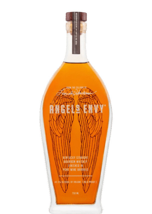 Butelka Angel’s Envy 0,7L 43,3% – amerykański bourbon o delikatnym, gładkim i łagodnym aromacie oraz bogatym, intensywnym smaku z korzennym finiszem