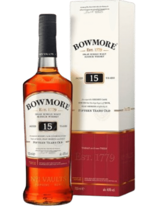 Bowmore 15 YO 0,7L 43% – Torfowa Głębia z Islay