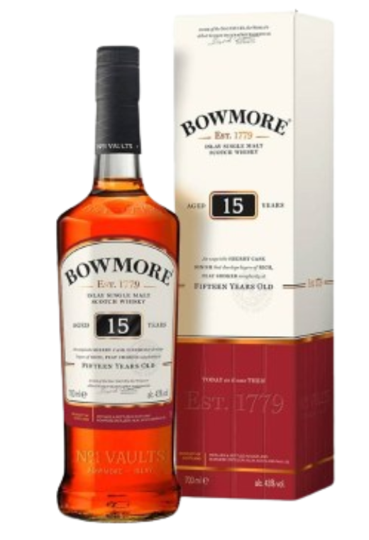 Bowmore 15 YO 0,7L 43% – Torfowa Głębia z Islay