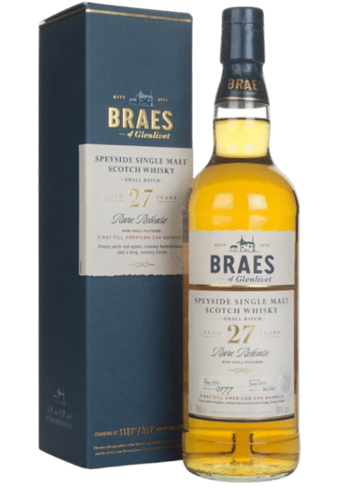 Braes Of Glenlivet 27YO 0,7L 48% – Rzadka i Ekskluzywna Whisky z Speyside