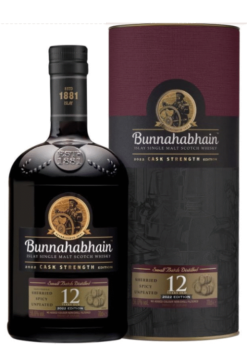 Bunnahabhain 12 Y.O. Cask Strength Islay Single Malt 56,6% 0,7L – Pełna Moc Wyspy Islay