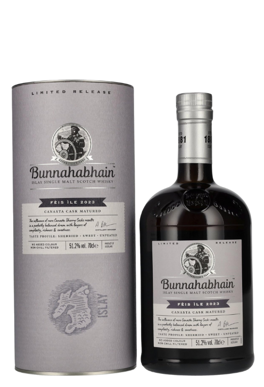 Bunnahabhain Canasta Cask Feis Ile 2023 51,2% – Limitowana Whisky z Islay