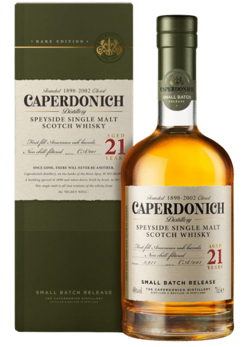Caperdonich Peated 21YO 0,7L 48% – Dymna Legenda Speyside