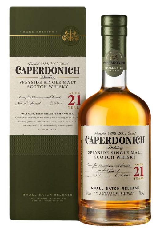 Caperdonich Peated 21YO 0,7L 48% – Dymna Legenda Speyside