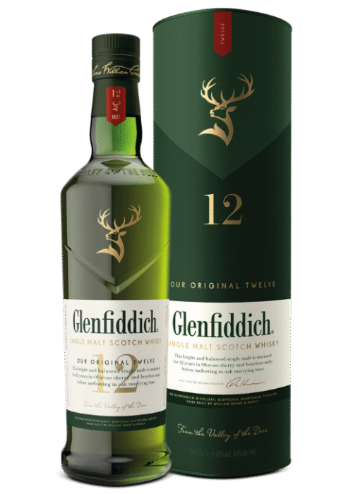 Glenfiddich 12Yo 0,7l 40% + Tuba