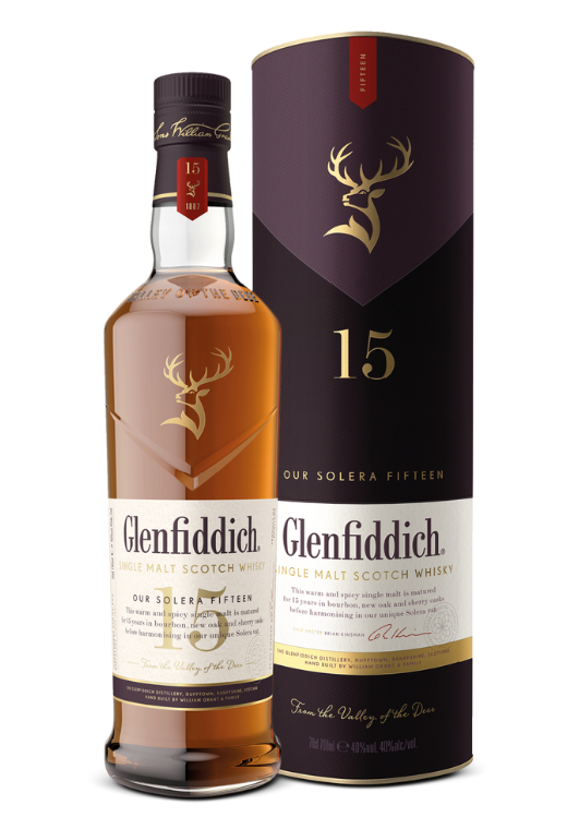 Glenfiddich 15Yo 0,7L 40% + Tuba – Innowacja i Tradycja w Jednym