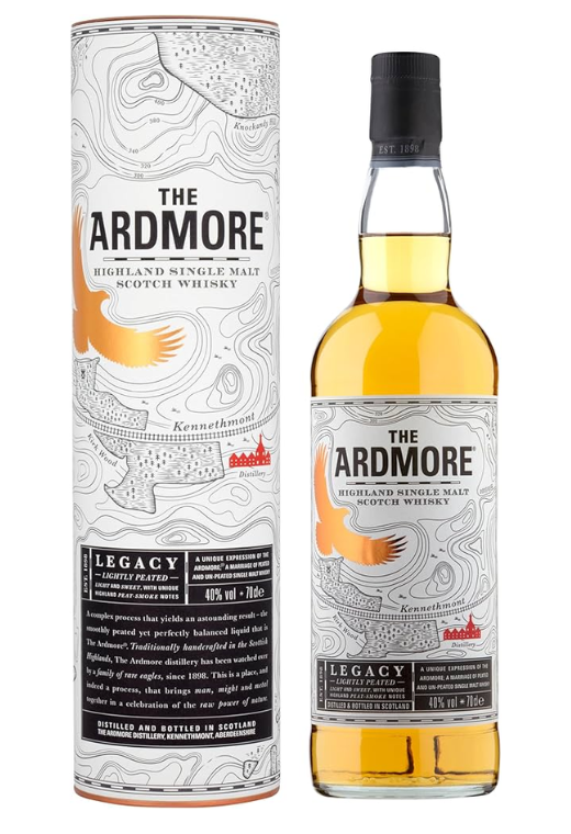 Ardmore Legacy 0,7L 40% – Delikatna Torfowa Whisky z Highland