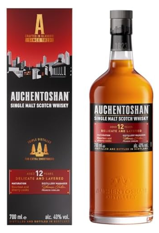 Auchentoshan 12Yo 0,7L 40% – Delikatna Trzykrotnie Destylowana Whisky z Lowland