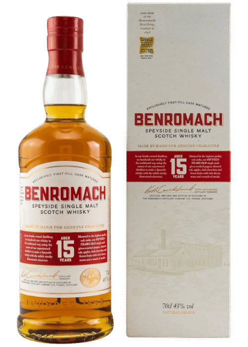 Benromach 15 YO Speyside Single Malt 43% 0,7L – Dojrzałość i Elegancja